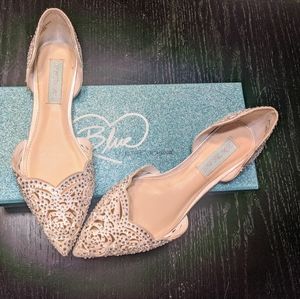 Blue by Betsy Johnson Lucy embellished flats